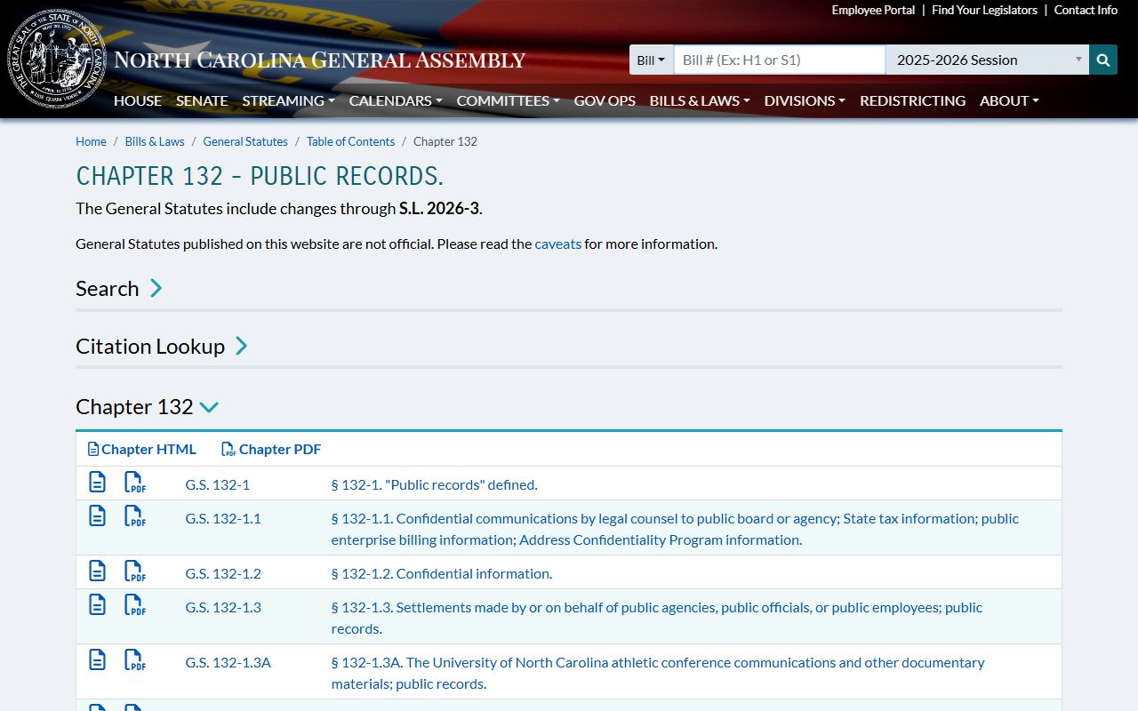 Lenoir County Clerk of Superior Court North Carolina public records act