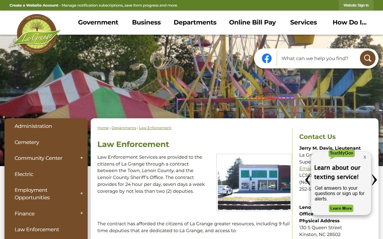 Lenoir County arrest records La Grange law enforcement