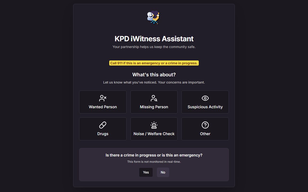 Lenoir County arrest records KPD iWitness Assistant