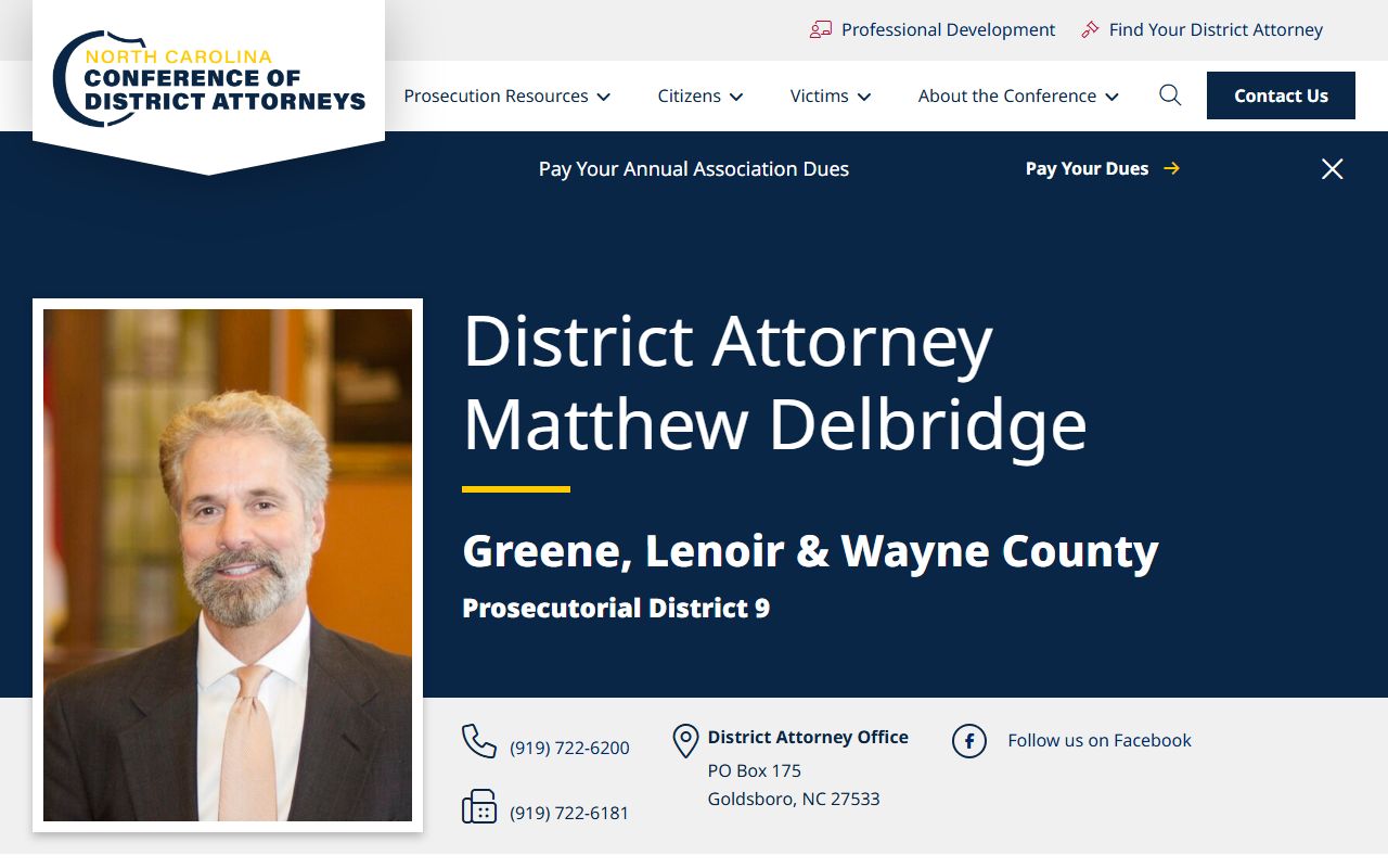 Lenoir County court dockets District Attorney District 9