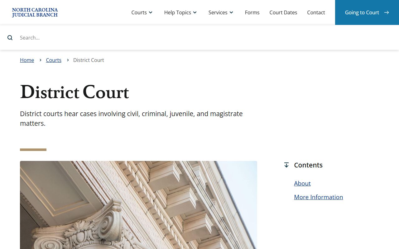 Lenoir County District Court records North Carolina District Court overview