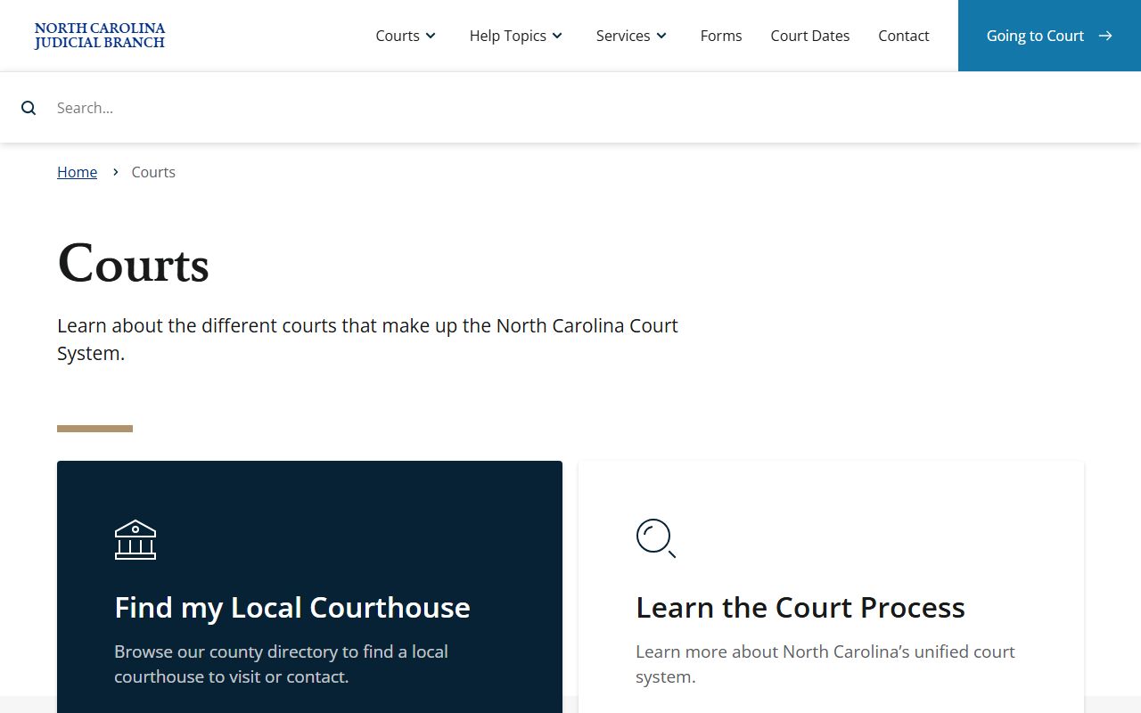 Lenoir County Superior Court and District Court North Carolina courts overview