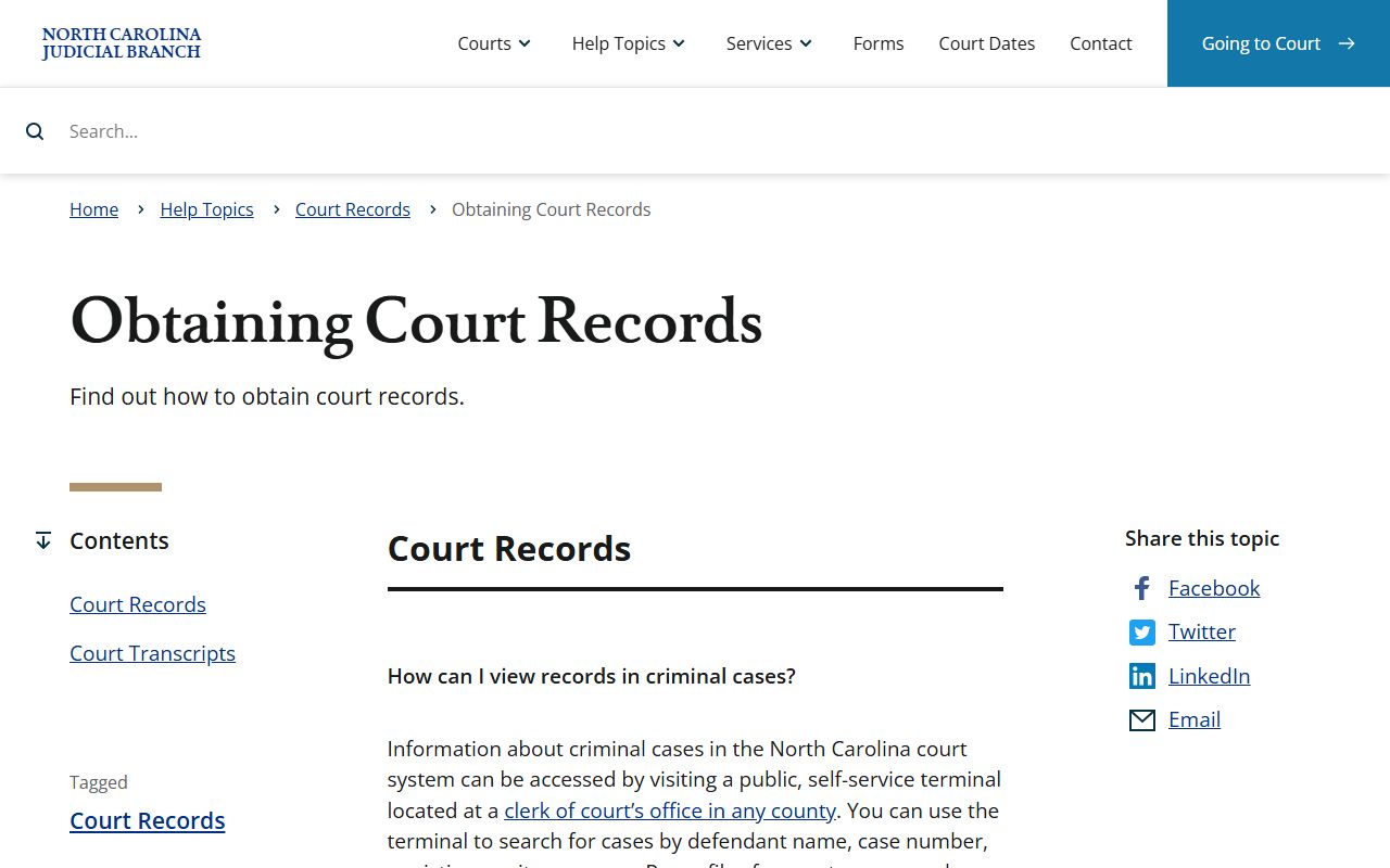 Lenoir County court records obtaining court records guidance