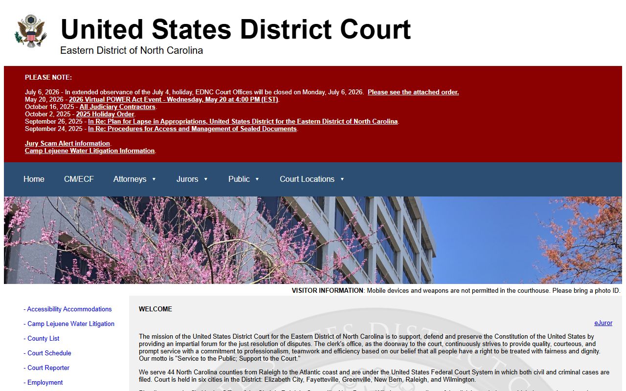 Lenoir County probate records Eastern District of North Carolina district court
