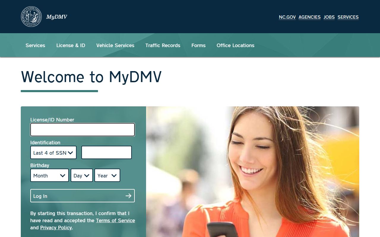 Lenoir County traffic court records NCDMV MyDMV portal
