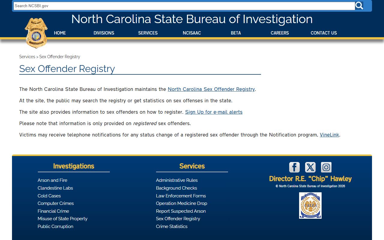 Lenoir County warrant records NC SBI registry overview